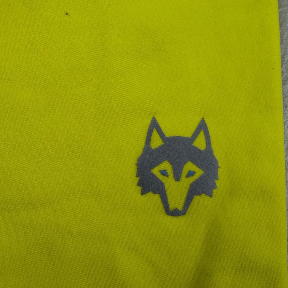 Greyson Mens Montauk Jogger Neon Yellow Athletic Pants Wolf Logo Size L - Picture 3 of 8